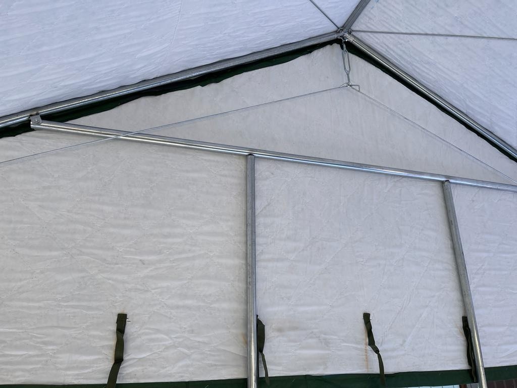 Палатка Каркасная утепленная зеленого цвета 5х4 Палатка Каркасная утепленная зеленого цвета 5х4