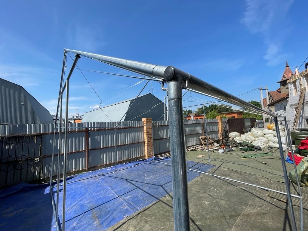 Палатка Каркасная утепленная зеленого цвета 5х4 Палатка Каркасная утепленная зеленого цвета 5х4